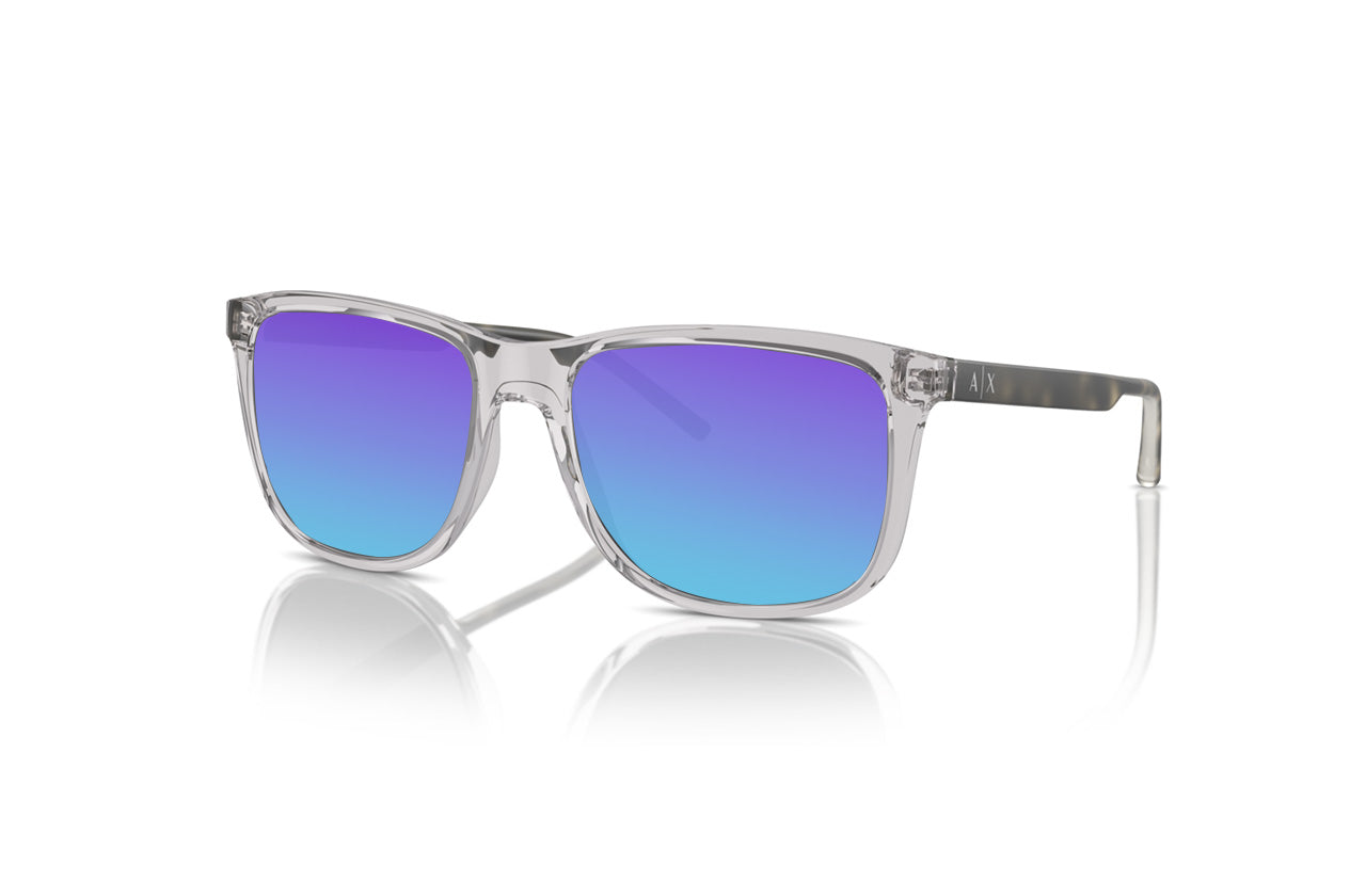 Shiny Grey , Blue-Mirrored