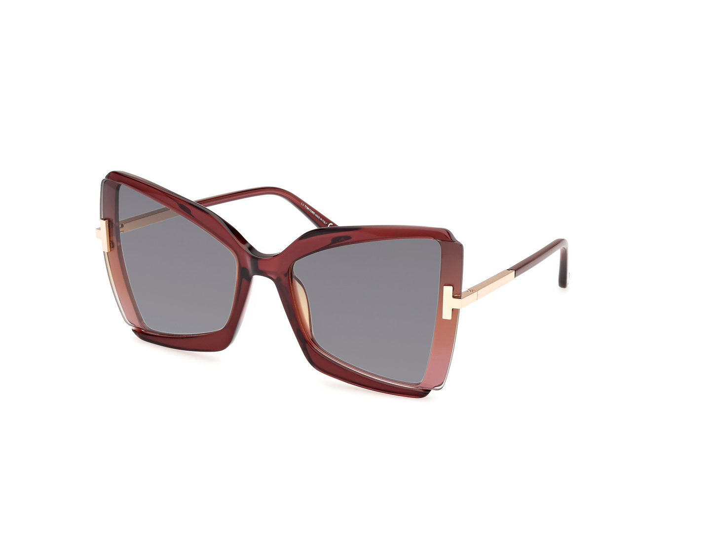 Rose Champagne W. Rose Gold Temples, Grey