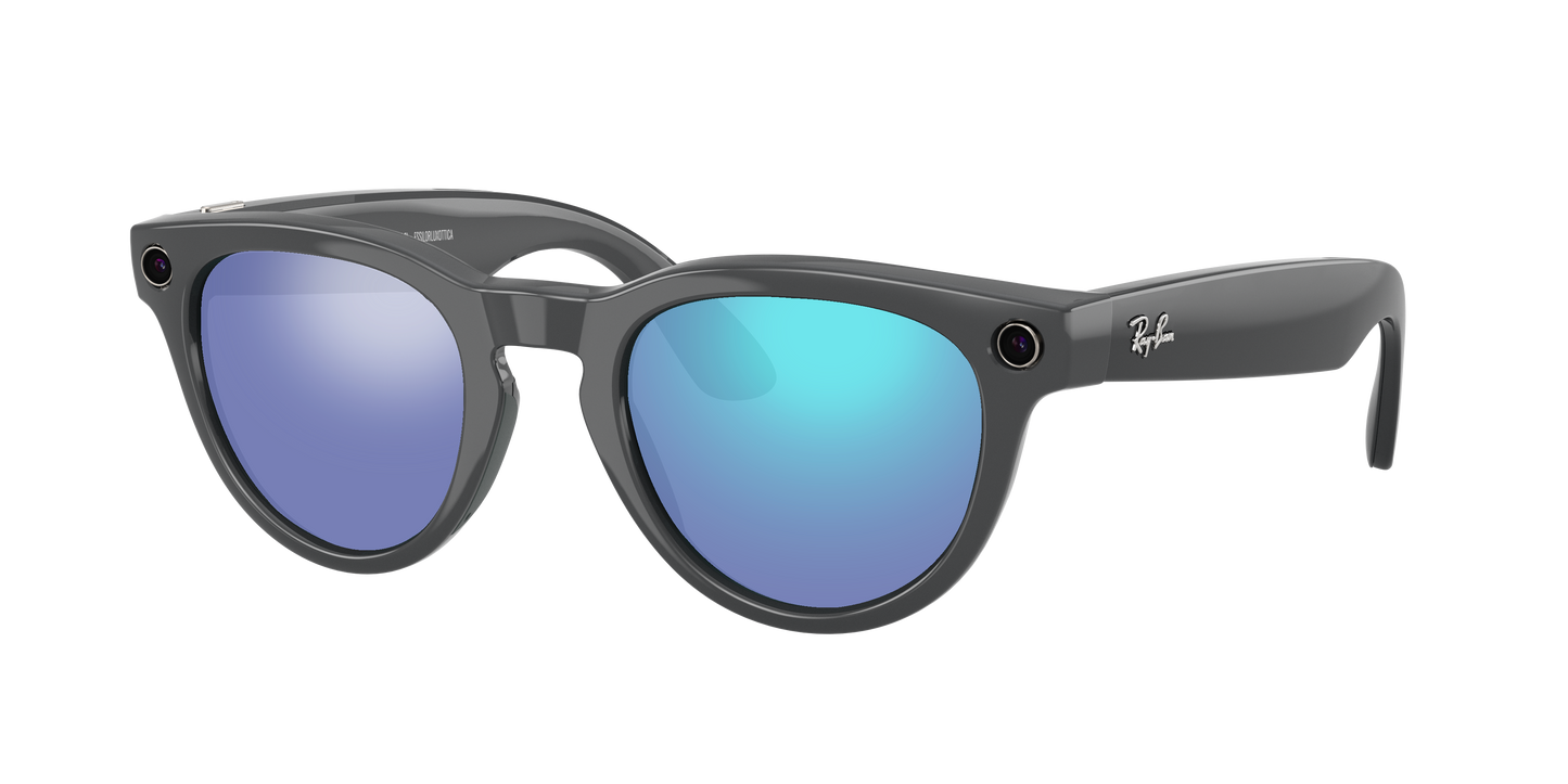 Asteroid Grey, Blue-Mirrored, Sunberryrx