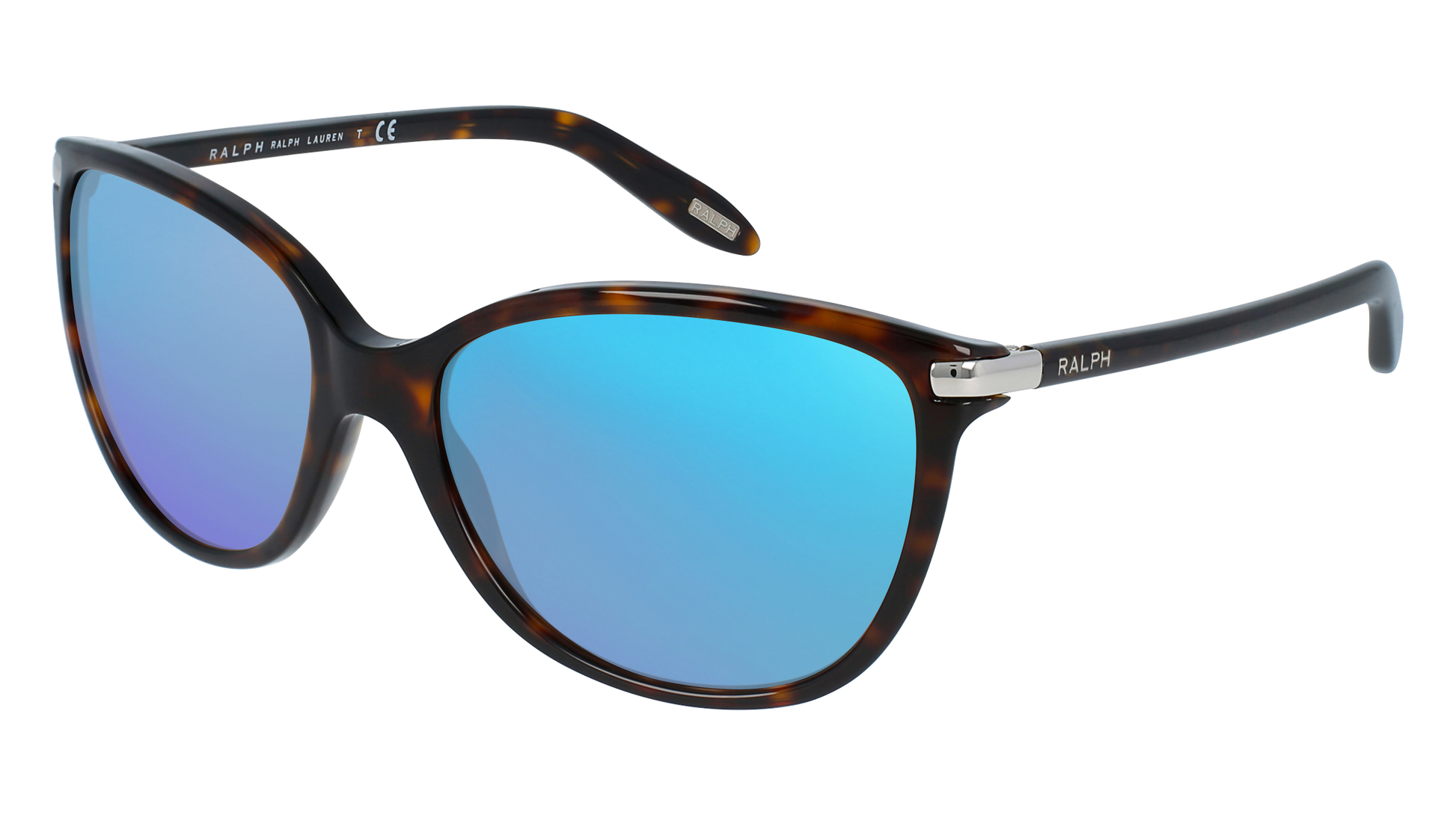 Shiny Dark Tortoise, Blue-Mirrored