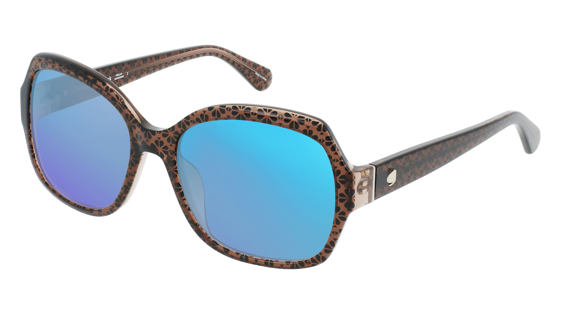 Pattern Brown, Blue-Mirrored