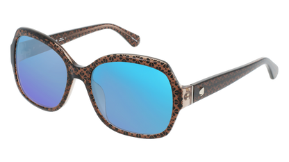 Pattern Brown, Blue-Mirrored