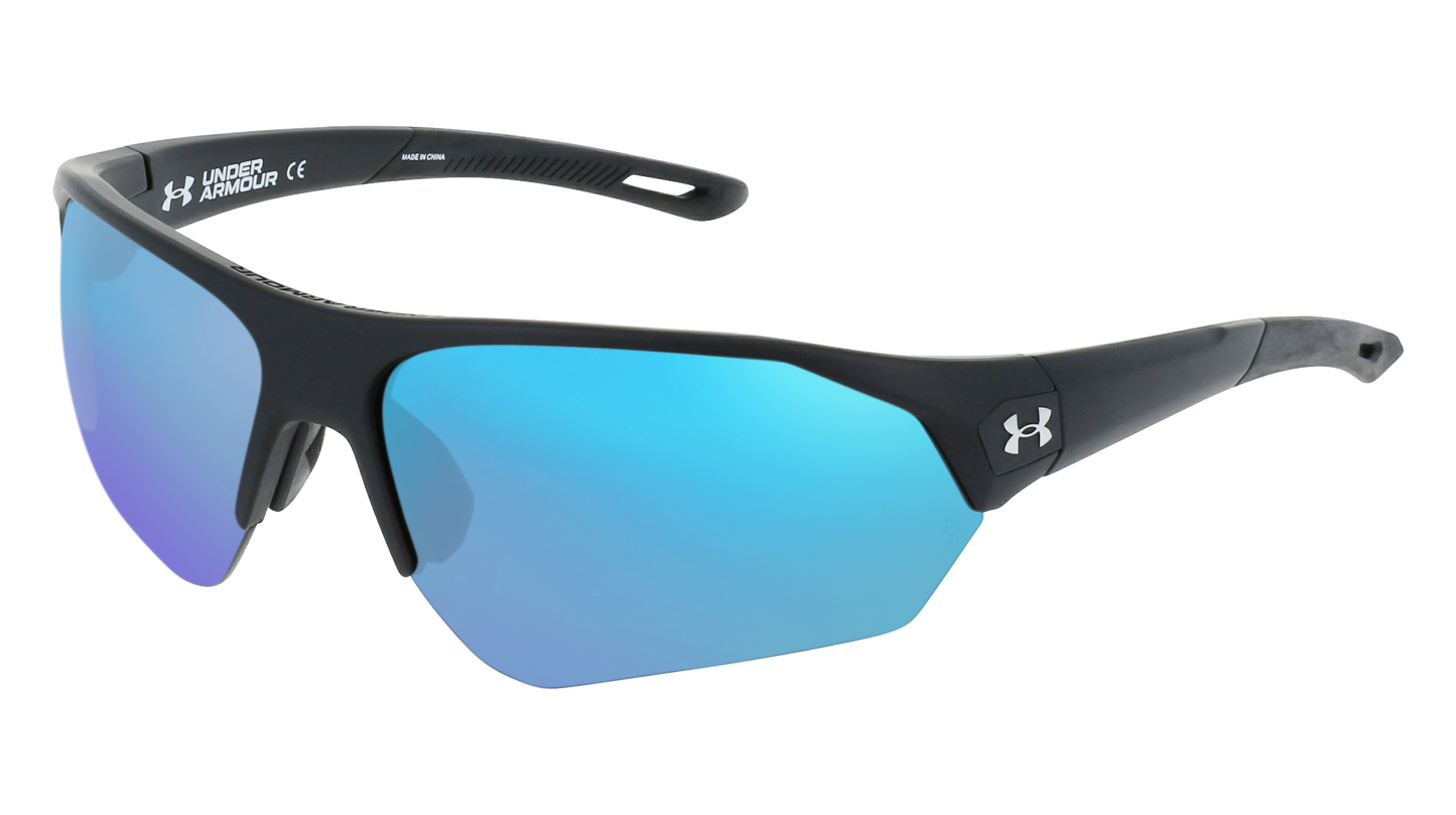 Black, Blue-Mirrored