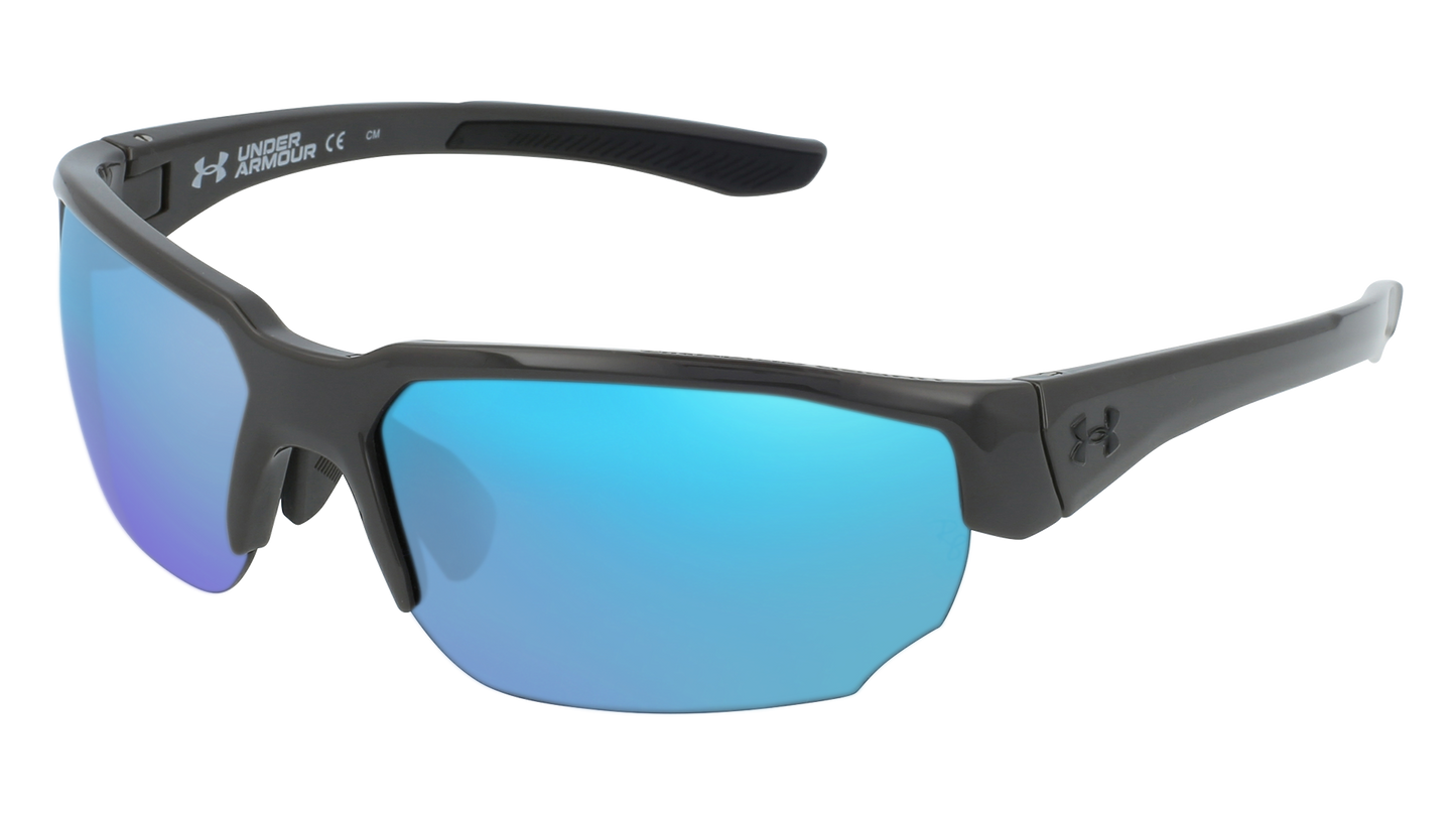 Grey/Black, Blue-Mirrored