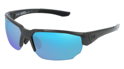 Grey/Black, Blue-Mirrored