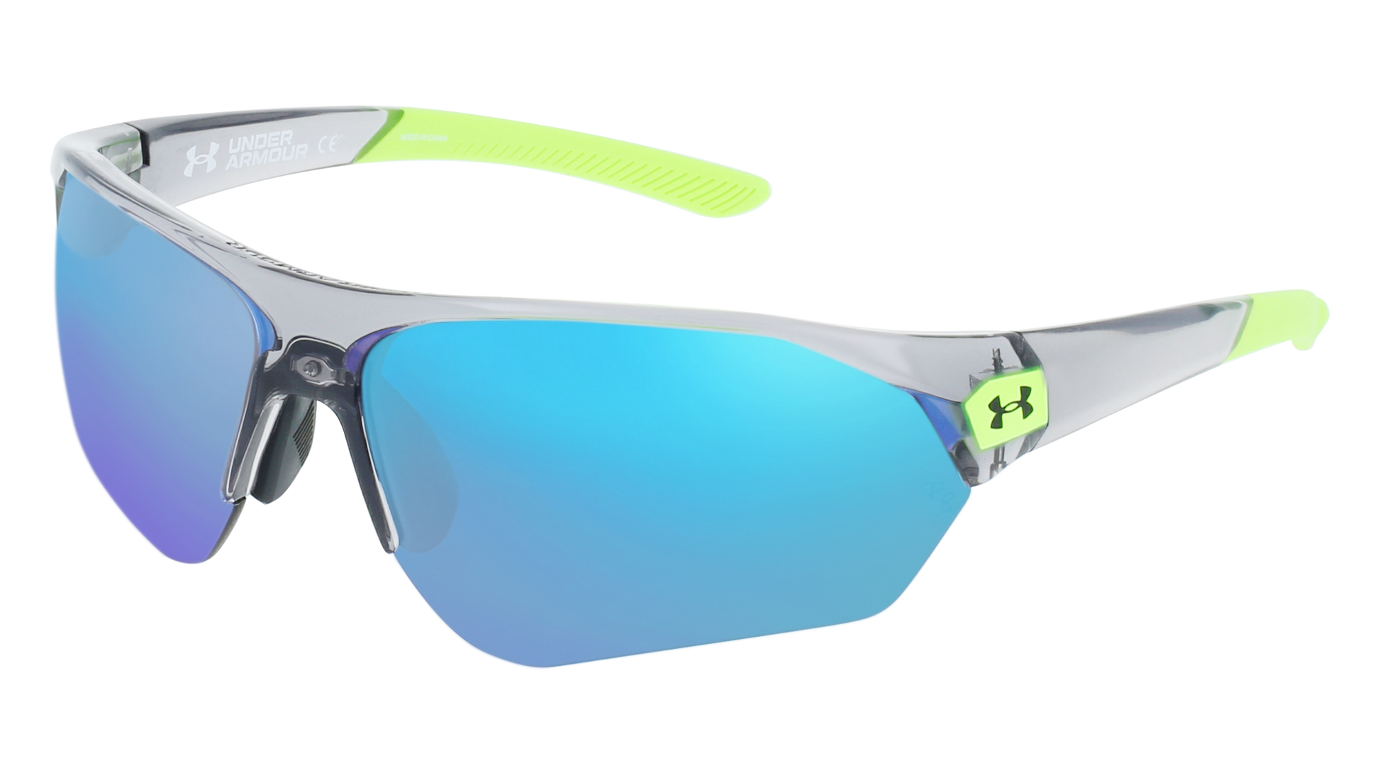 Gray Green, Blue-Mirrored