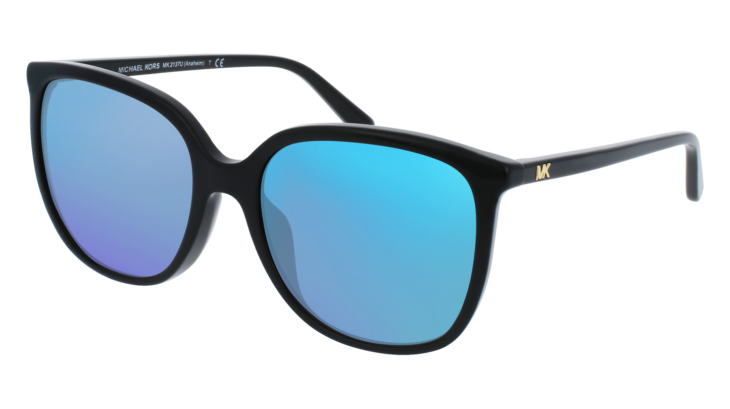 Black, Blue-Mirrored