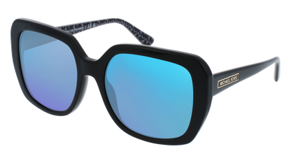 Black, Blue-Mirrored
