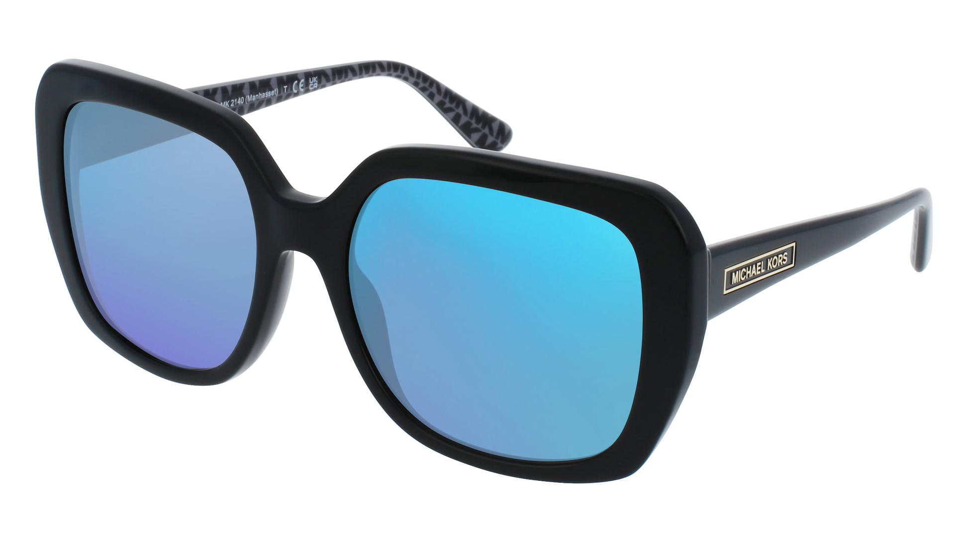 Black, Blue-Mirrored