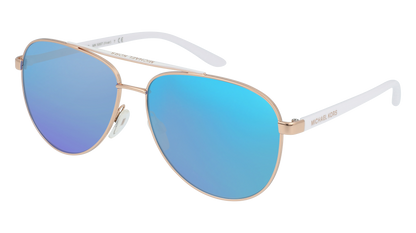 Rose Gold/White, Blue-Mirrored