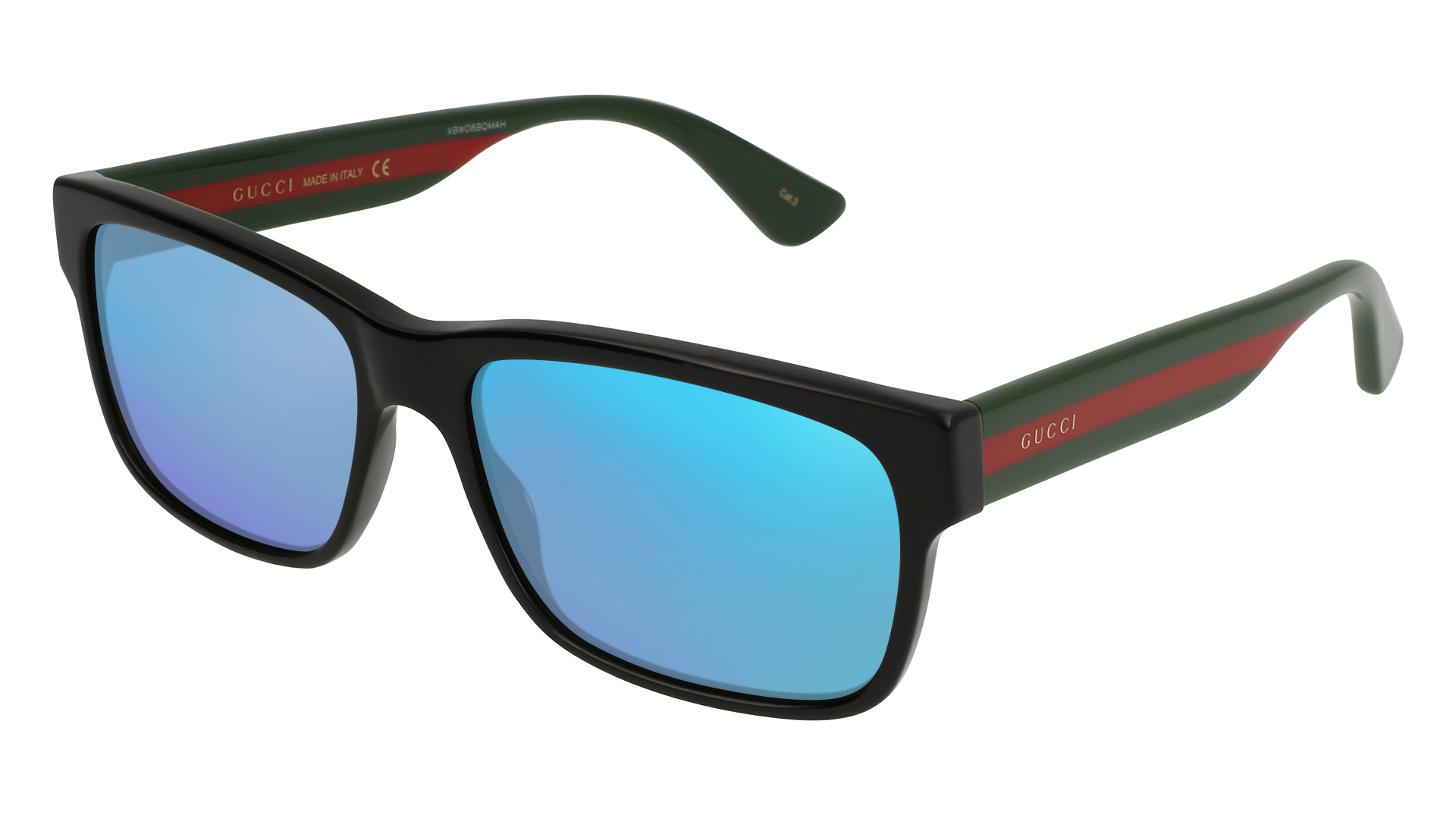Black/Multicolor, Blue-Mirrored