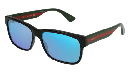 Black/Multicolor, Blue-Mirrored