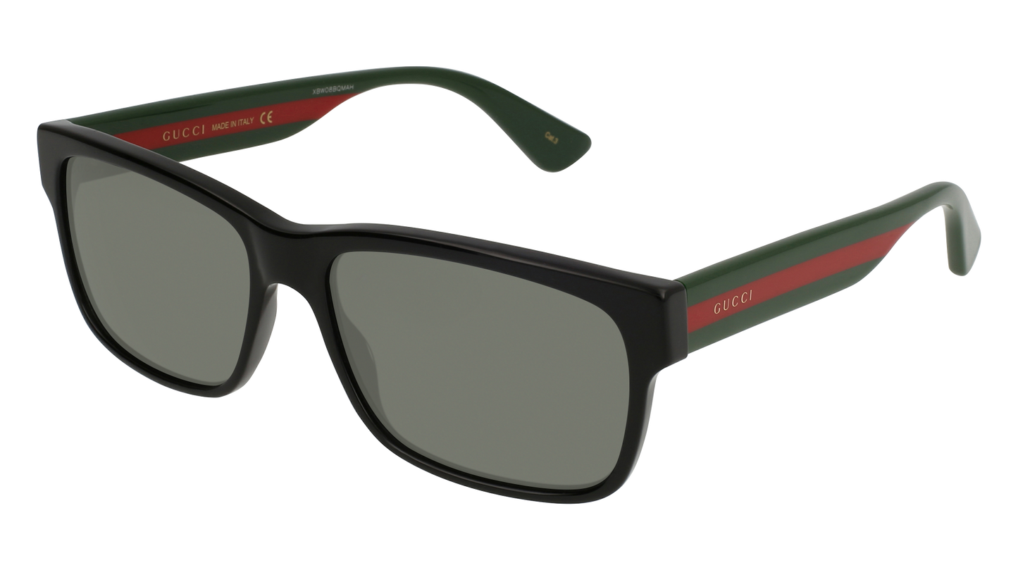 Black/Multicolor, Green-Polarized