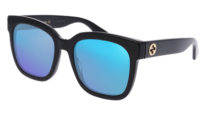 Black, Blue-Mirrored