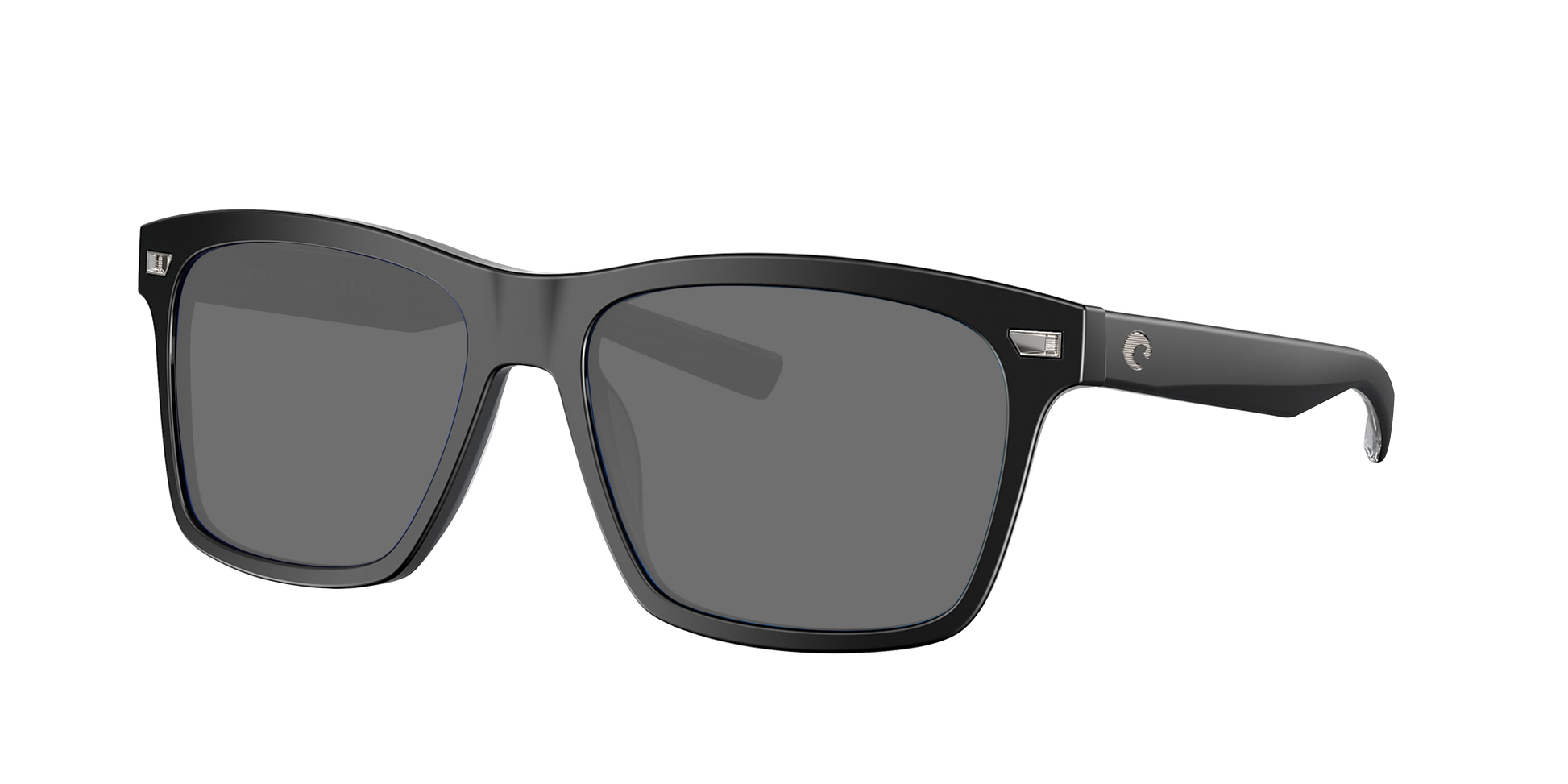 Matte Black, Grey-Polarized, Costa