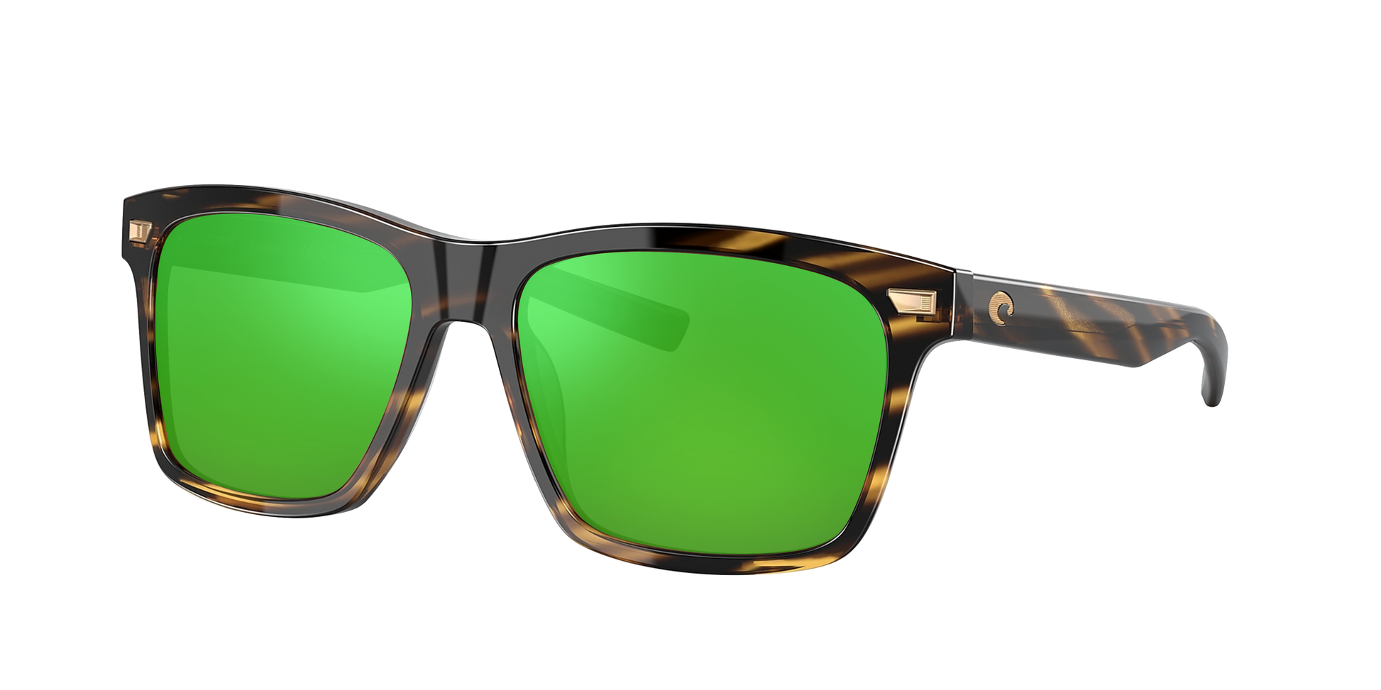 TORTOISE, Green Mirrored-Polarized, Costa