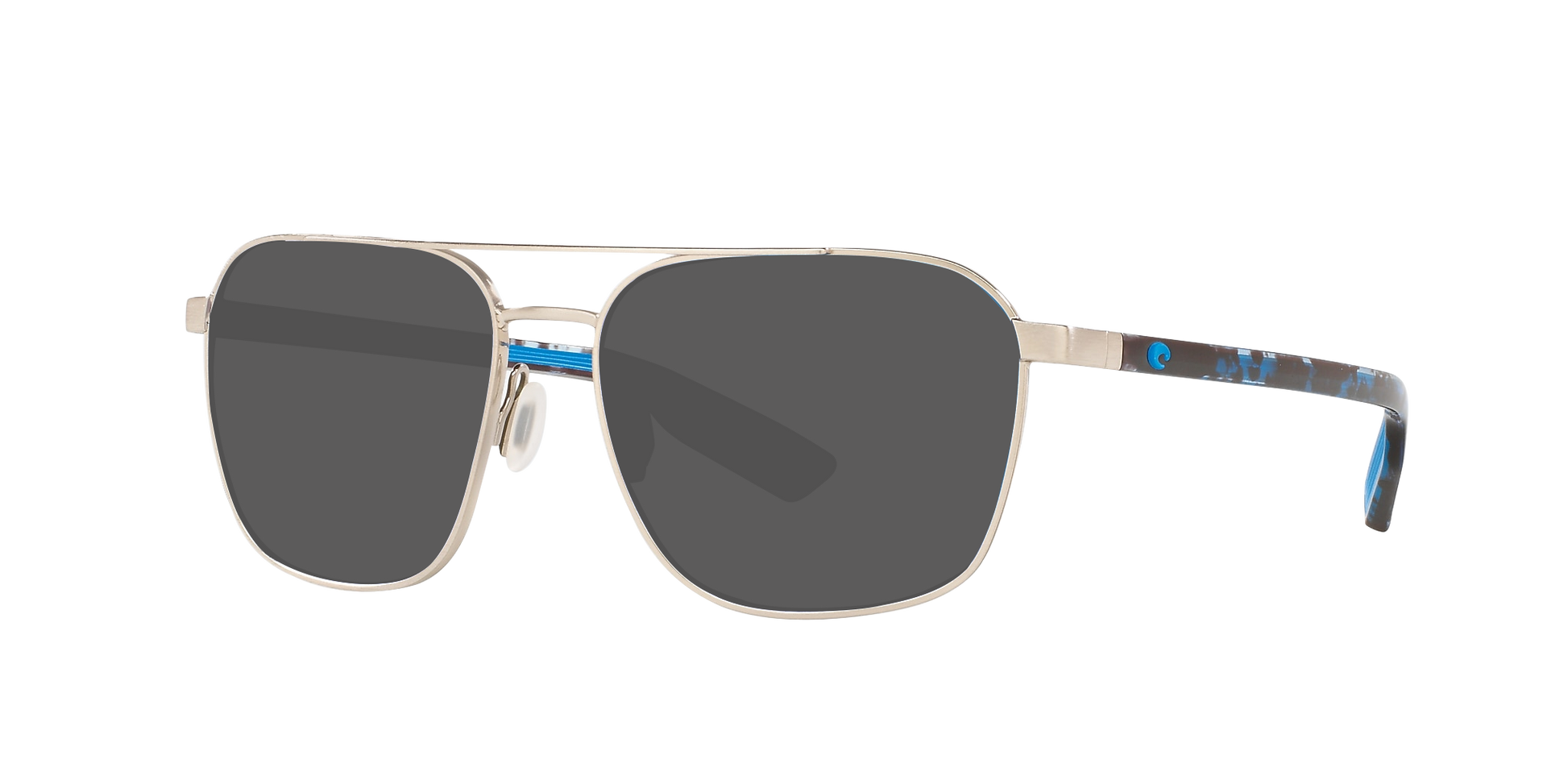 BRUSHED SILVER, Grey-Polarized, Costa