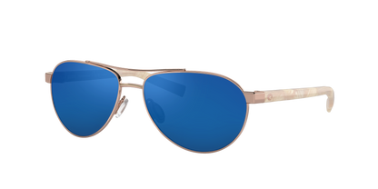 Rose Gold, Blue Mirrored-Polarized, Costa