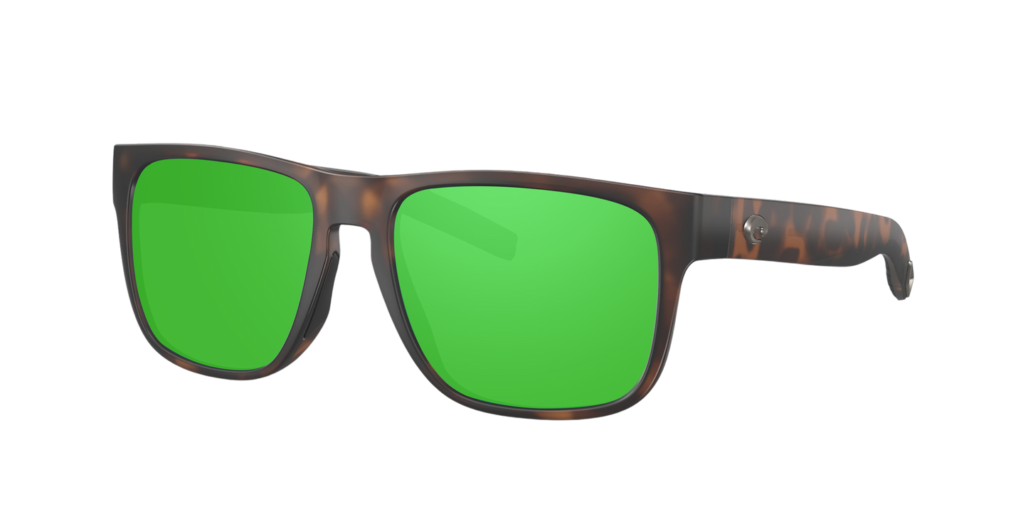 MATTE TORTOISE, Green Mirrored-Polarized, Costa