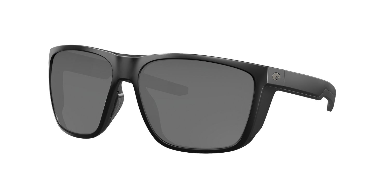  Matte Black, Grey-Polarized, Costa