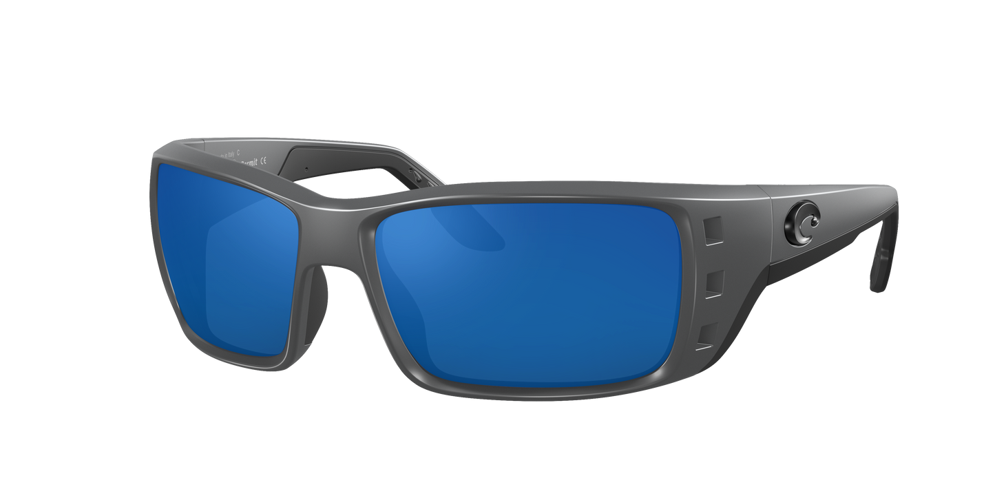 MATTE GRAY, Blue Mirrored-Polarized, Costa