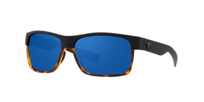 Black/shiny tortoise, Blue Mirrored-Polarized, Costa