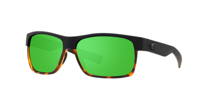 Black/shiny tortoise, Green Mirrored-Polarized, Costa