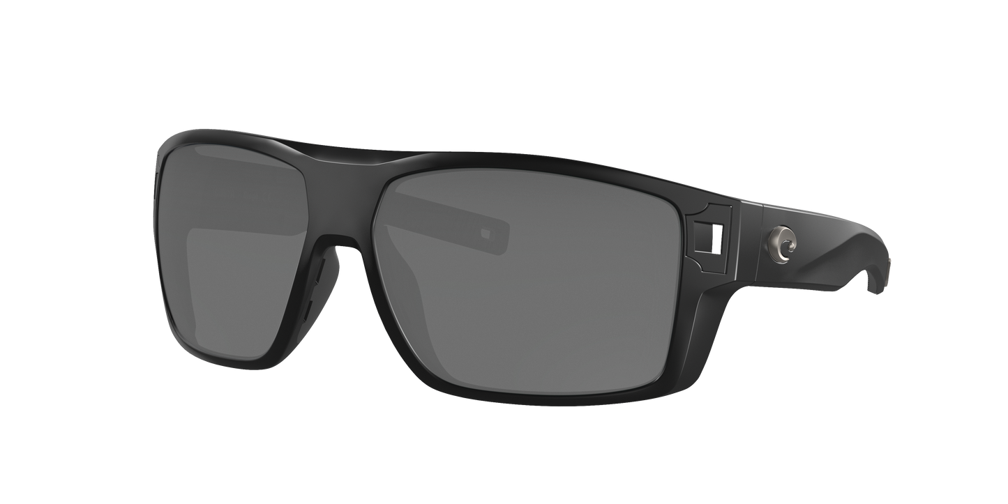 Matte Black, Grey-Polarized, Costa