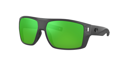 MATTE GRAY, Green Mirrored-Polarized, Costa