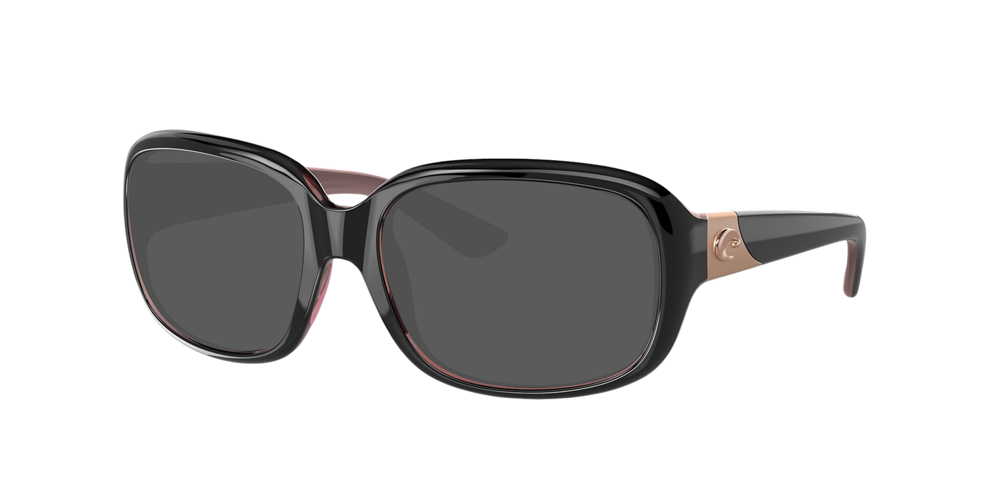 SHINY BLACK HIBISCUS, Grey-Polarized, Costa