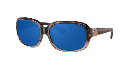 SHINY TORTOISE FADE, Blue Mirrored-Polarized, Costa