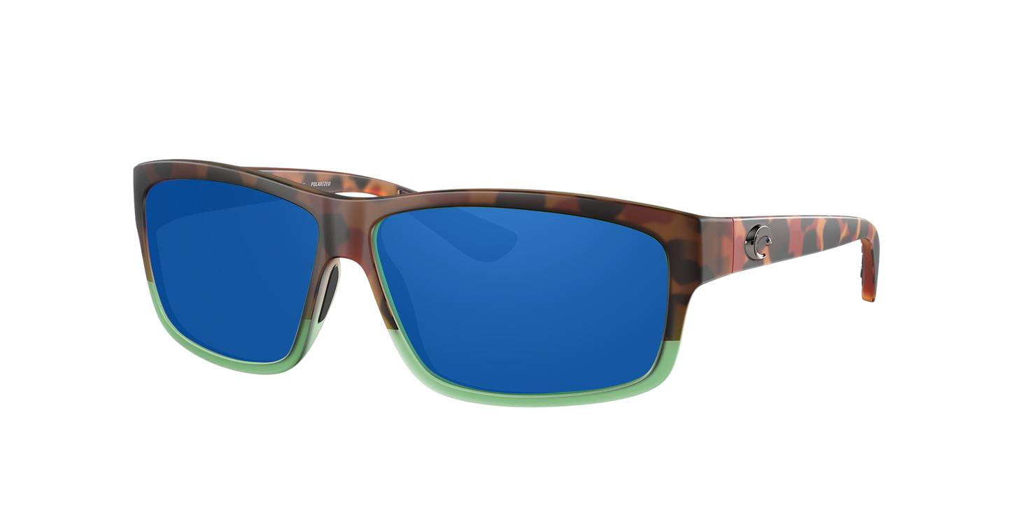 MATTE TORTUGA FADE, Blue Mirrored-Polarized, Costa