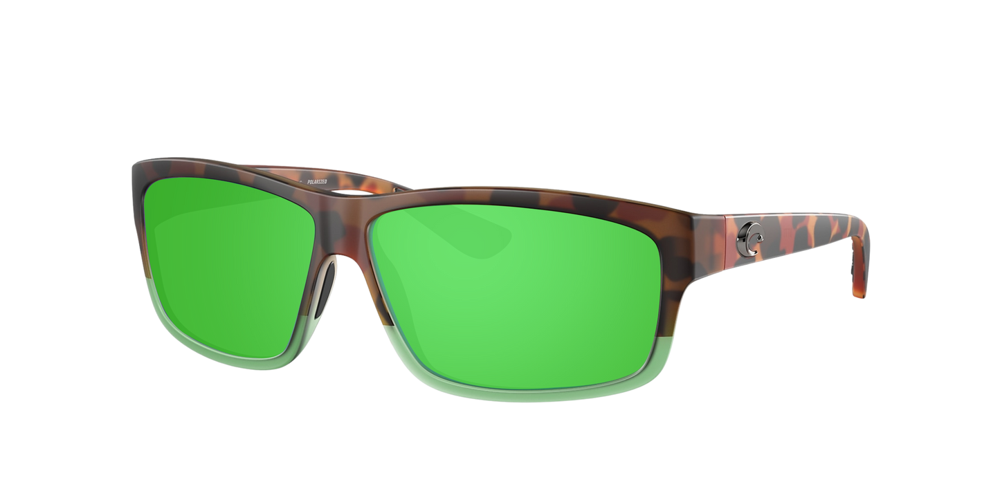 MATTE TORTUGA FADE, Green Mirrored-Polarized, Costa