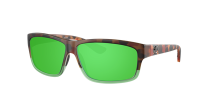 MATTE TORTUGA FADE, Green Mirrored-Polarized, Costa