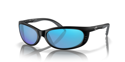 MATTE BLACK, Blue-Mirrored