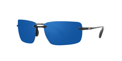 SHINY BLACK, Blue Mirrored-Polarized, Costa