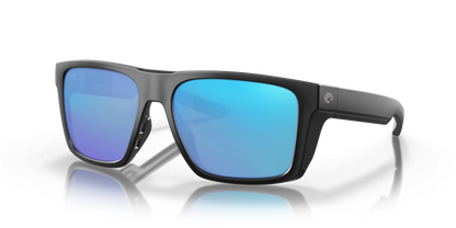 MATTE BLACK, Blue-Mirrored