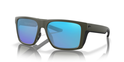 MATTE OLIVE, Blue-Mirrored