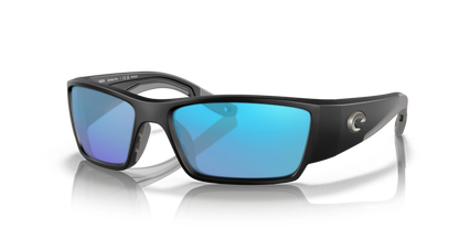 MATTE BLACK, Blue-Mirrored