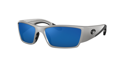SILVER METALLIC, Blue Mirrored-Polarized, Costa