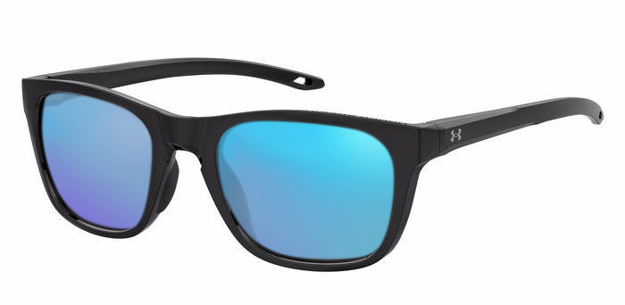 Black, Blue-Mirrored