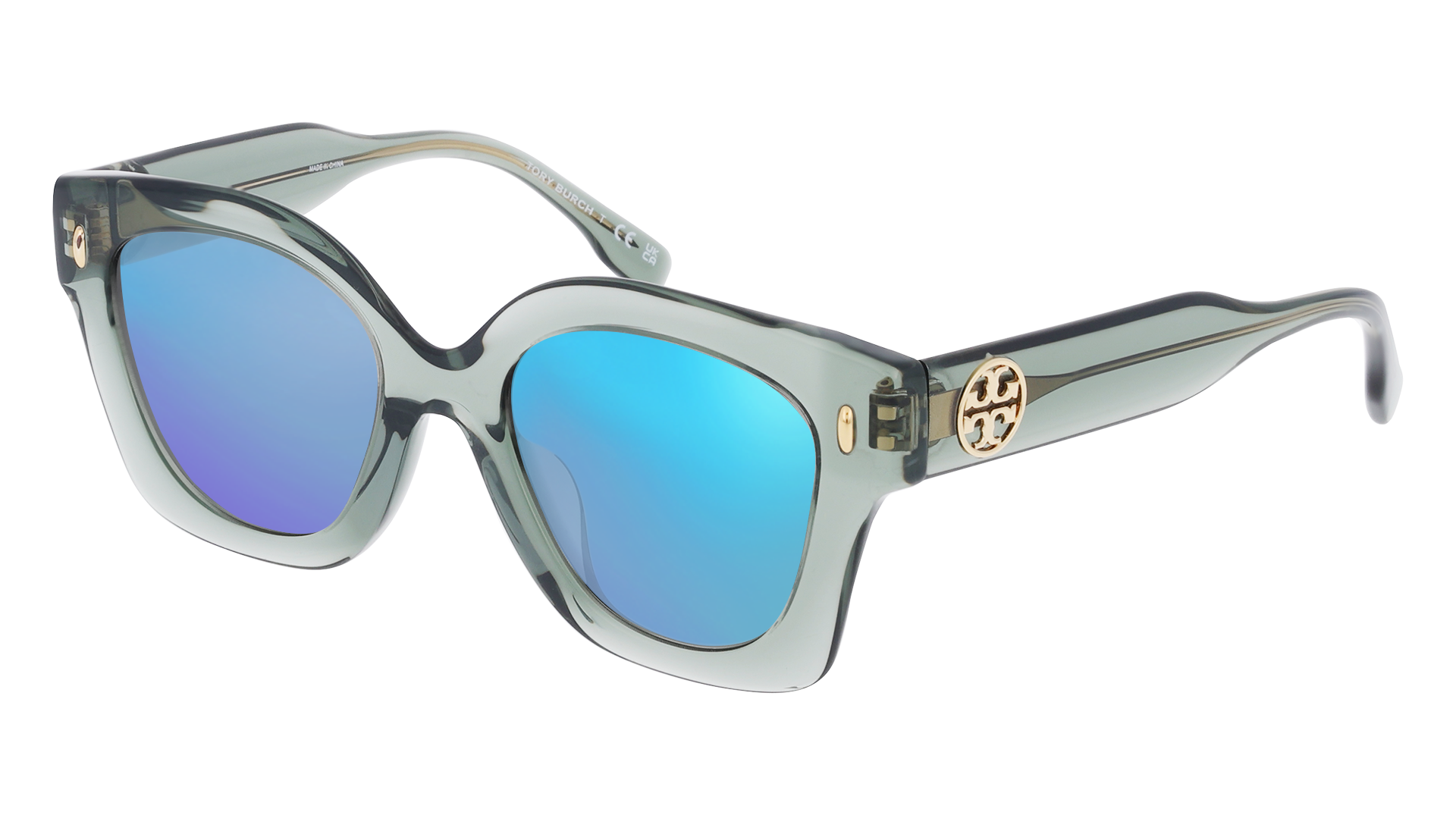 Transparent Sage, Blue-Mirrored