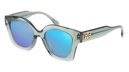 Transparent Sage, Blue-Mirrored