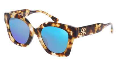 Vintage Tortoise, Blue-Mirrored