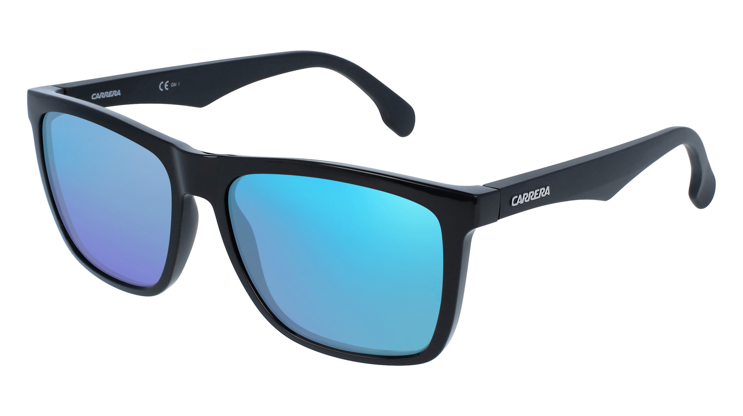 Black, Blue-Mirrored