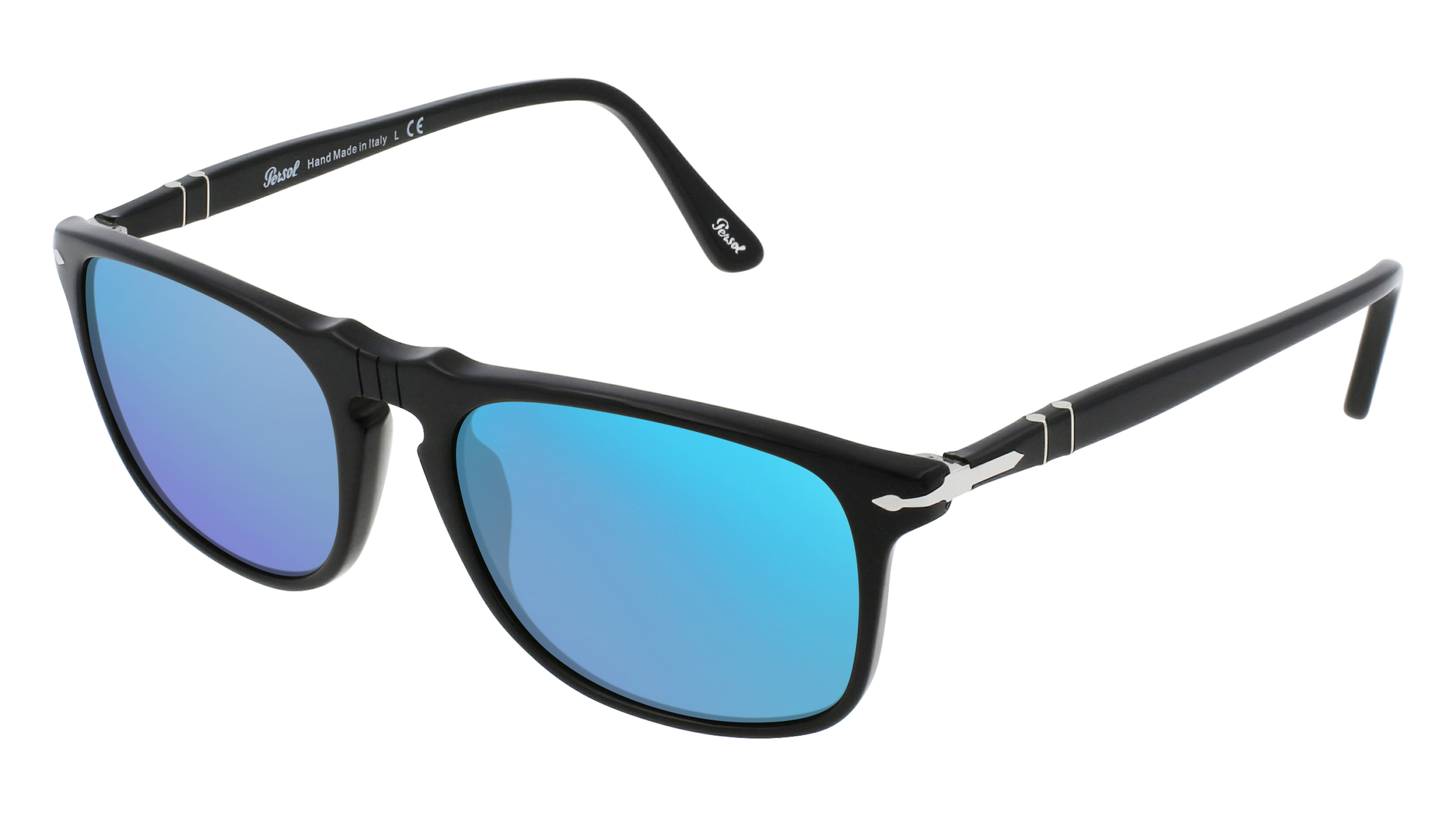 Black, Blue-Mirrored