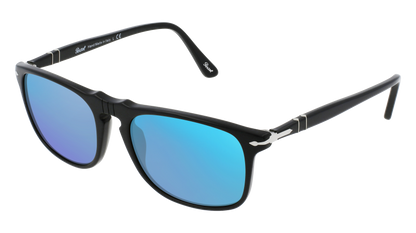 Black, Blue-Mirrored