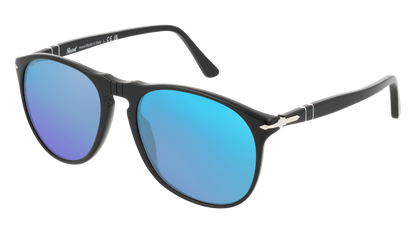 Black, Blue-Mirrored