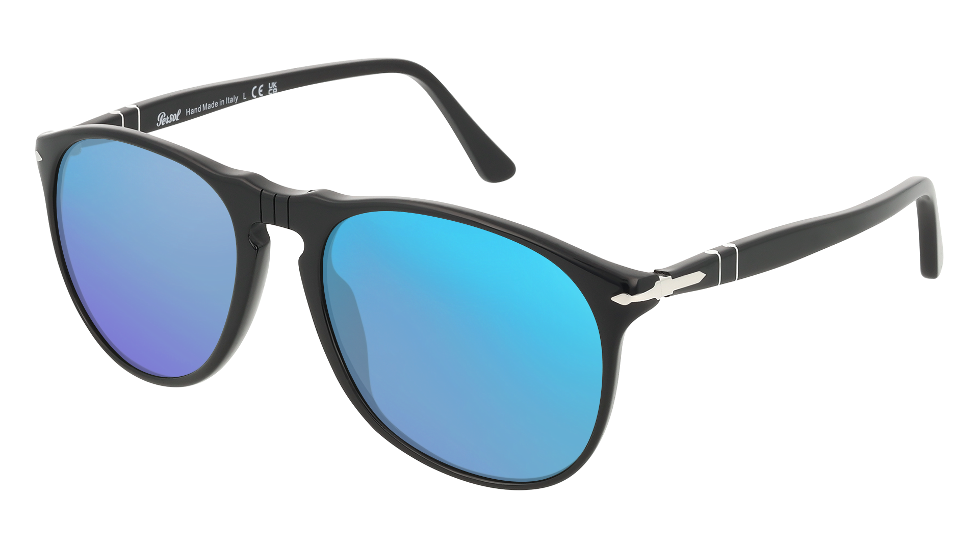 Black, Blue-Mirrored