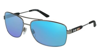 Gunmetal, Blue-Mirrored